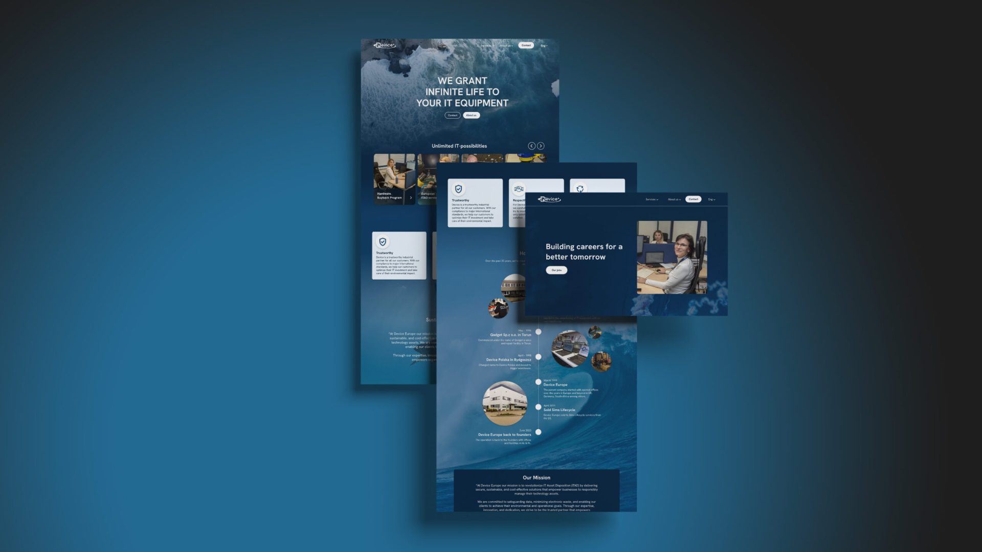 Website mock up